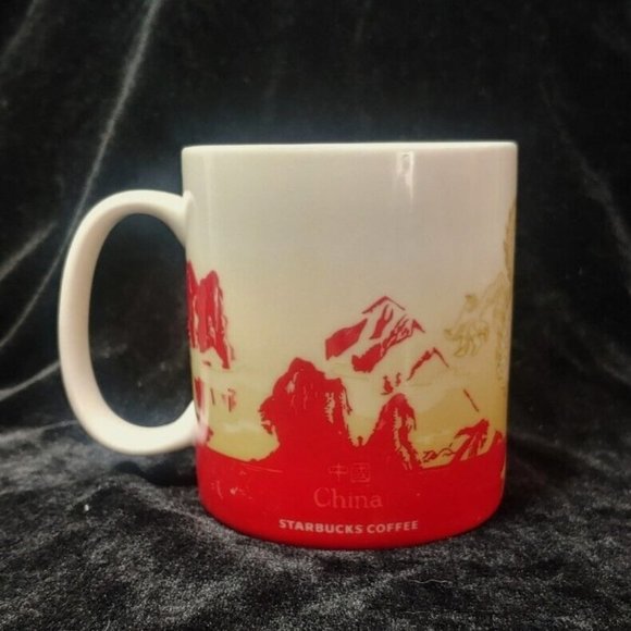 Starbucks Collectible 16oz China Mug Coffee Cup Made in China 2012 Dragon - Picture 3 of 9